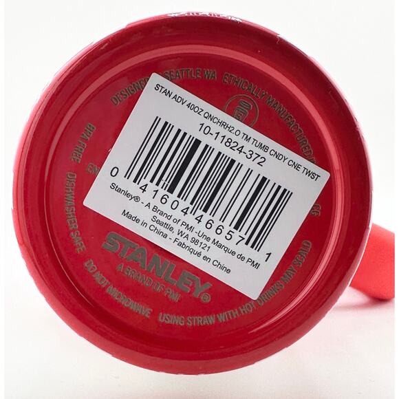 Stanley Quencher H2.0 FlowState HOLIDAY Tumbler 40 oz, CANDY CANE TWIST - Picture 5 of 5